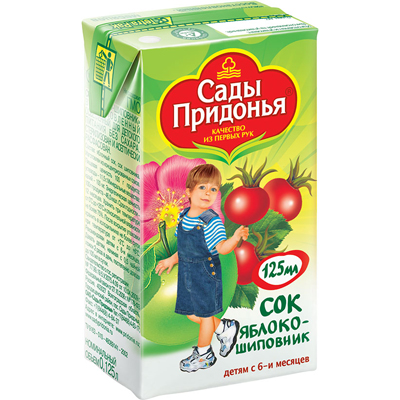 Сок Сады придонья яблоко-шиповник 125мл